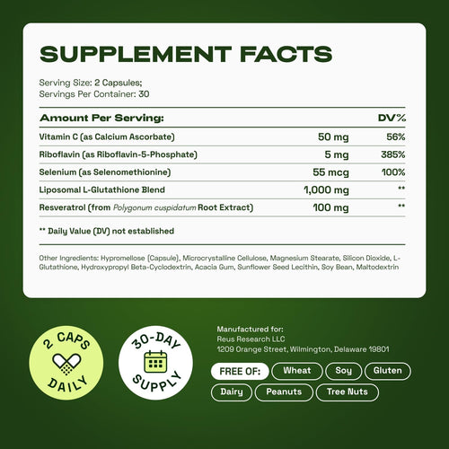 Liposomal Glutathione: Antioxidant Defense Support