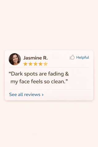 Brightening face wash